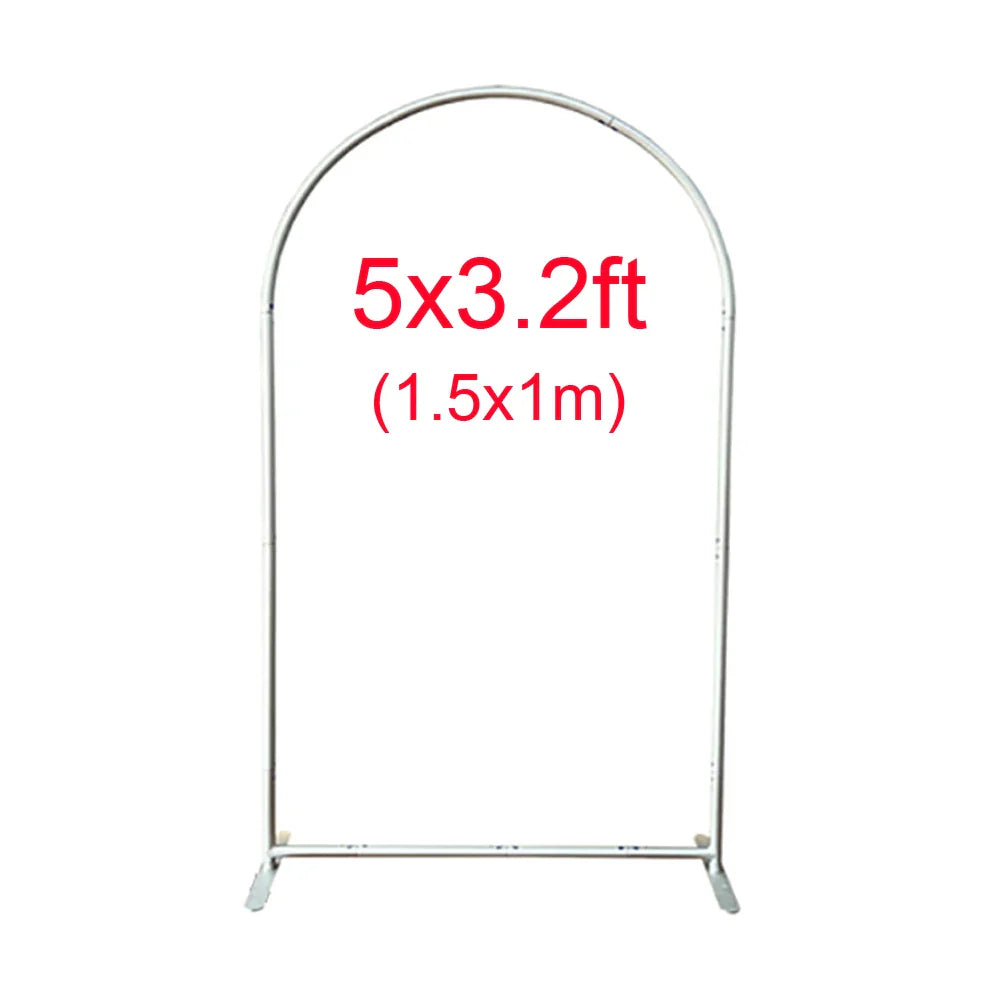 Rynx | 2M Metal balloon arch background stand birthday balloons party backdrop covers photo shoot double-sided elastic fabric background