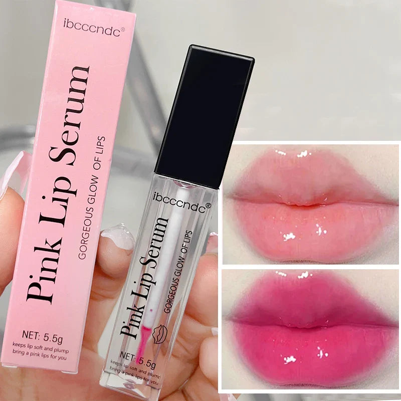 Rynx | Color-changing Lip Oil Clear Nourishing Lip Gloss Long-lasting Moisture Repairs Fine Lines Lip Glow Oil Natural Pink Lip Care Makeup