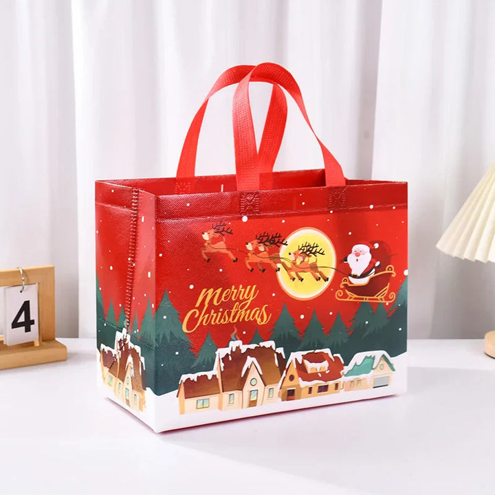 Rynx Christmas gift bag Santa Claus snowman candy gift wrapping bag 2024 Merry Christmas party home decoration Navidad Noel 2025 New Year