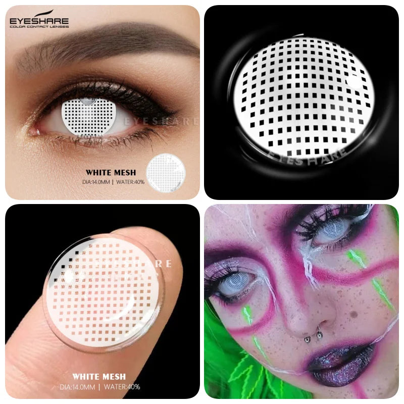 Rynx | Colorful Contact Lenses for the Eyes 1 Pair Cosplay Anime Lens Yearly Cosmetic Contact Lenses Halloween Lenses Beauty Makeup