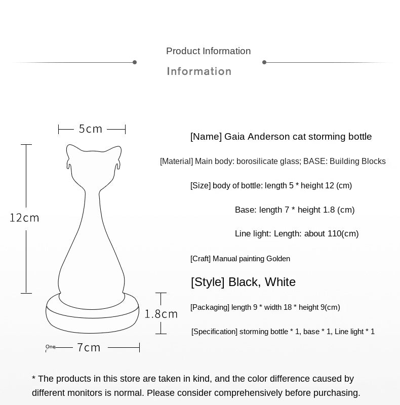 Lisslune | Cat-Inspired Weather Forecast Bottle