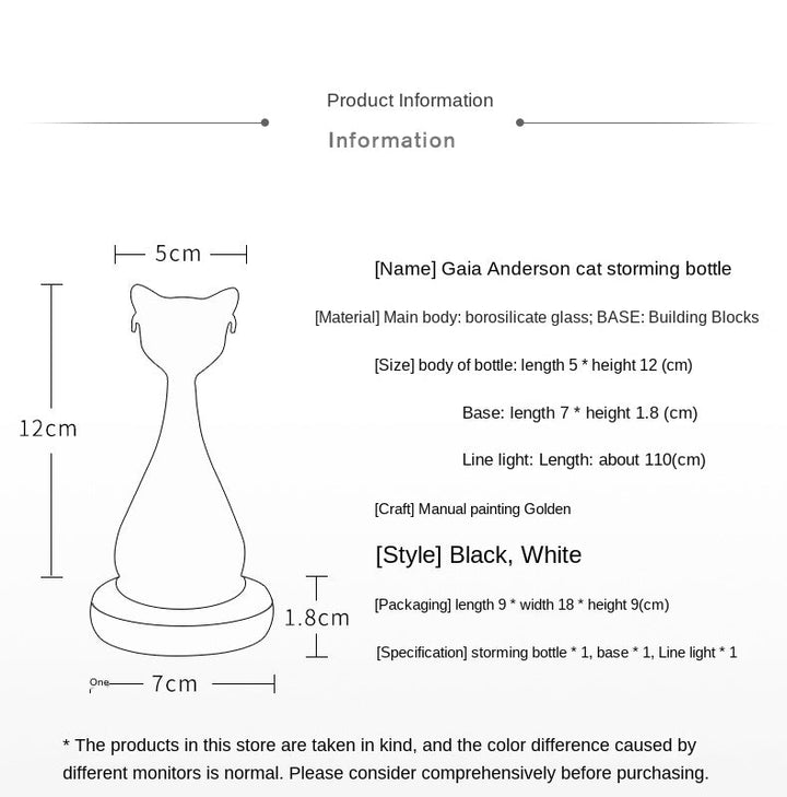 Lisslune | Cat-Inspired Weather Forecast Bottle