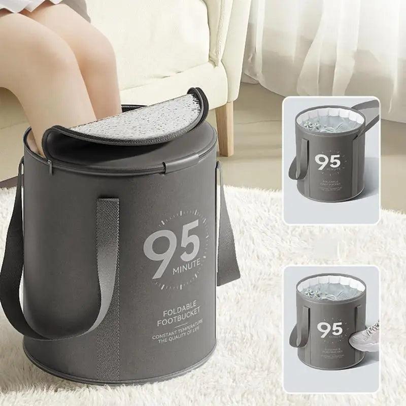 Lisslune | Clip-on waterproof foot bath bag - Portable soak basin for ultimate relaxation