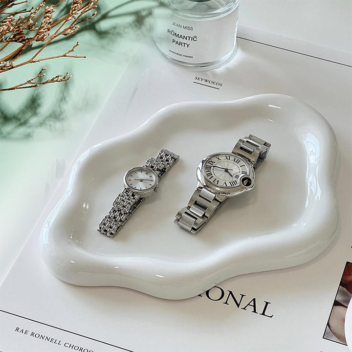 Lisslune | White Cloud Ceramic Plate