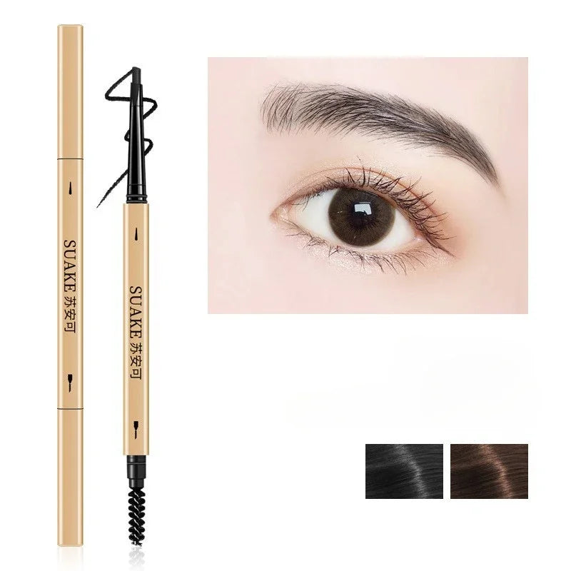 Rynx | Waterproof Eyebrow Boosting Pencil with Double-Ended Pencil and Brush Long-Lasting Eyebrow Cosmetics Easy-to-Wear Makeup for Women