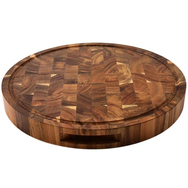 Skorter | ButcherGrain | Thick round acacia butcher block