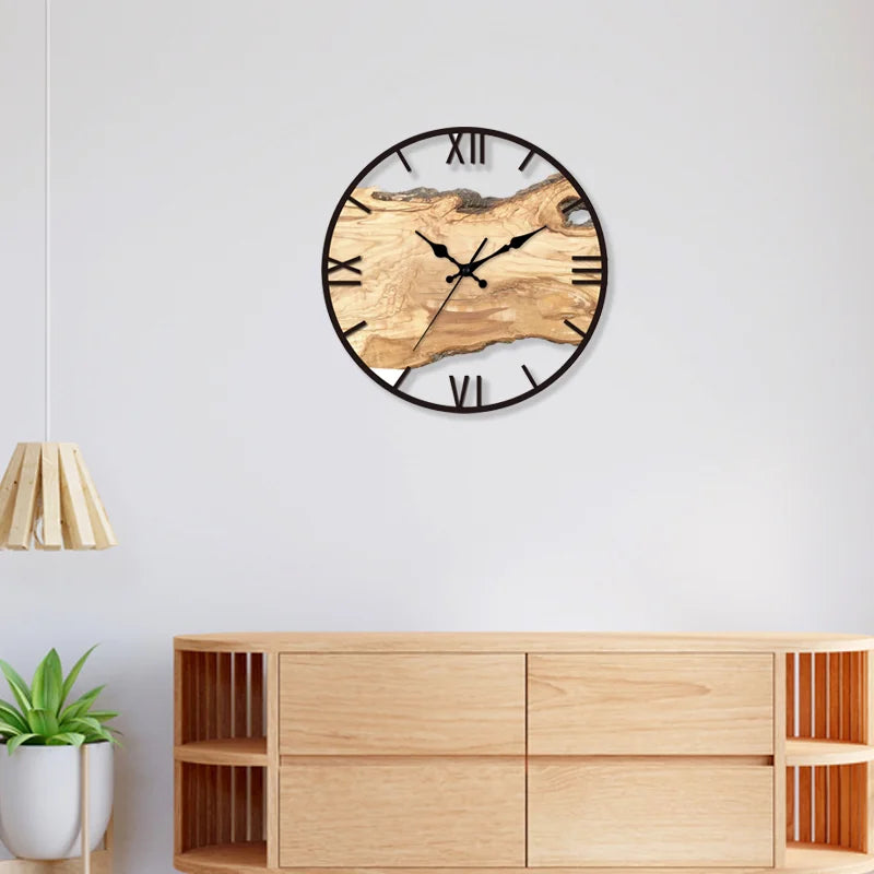 Lisslune | Silent wall clock made of acrylic and wood