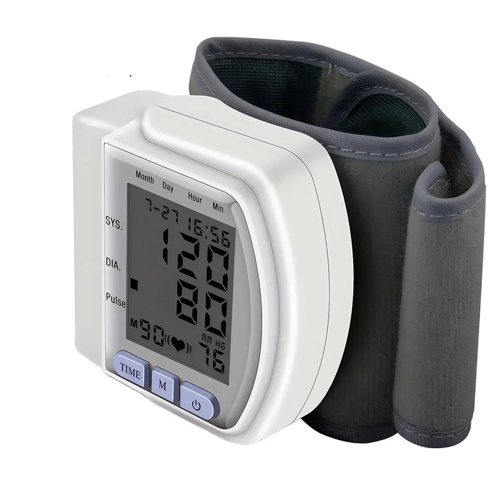Lisslune | Digital Wrist Blood Pressure Monitor with LCD Display – PulseTrack