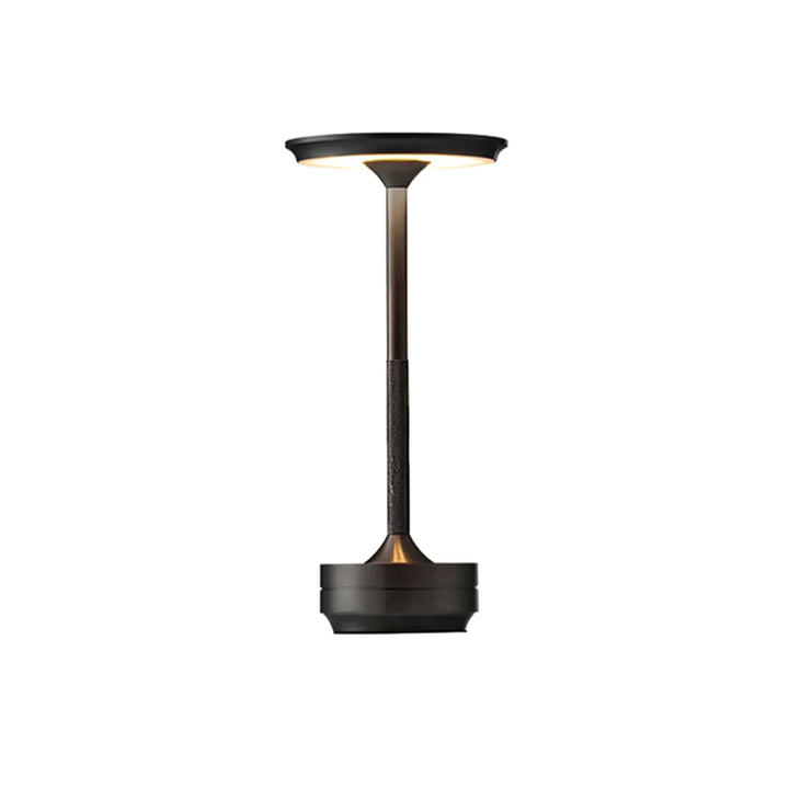 Lisslune | Cordless Rechargeable Modern Aura Table Lamp with Touch Controls | Wireless LED Light for Modern Side Tables and Office Desks | Minimalist Table Lamp