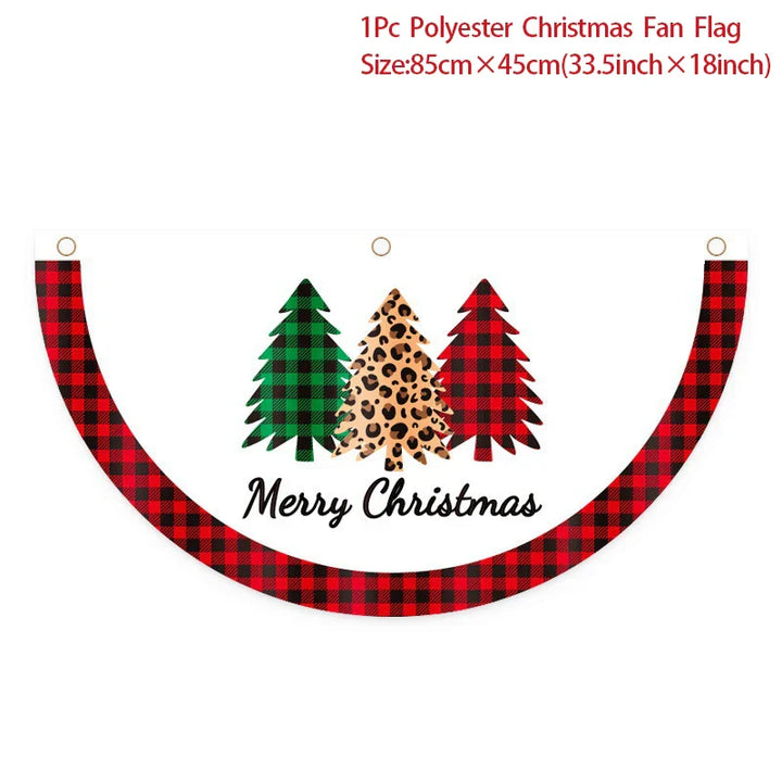 Rynx Merry Christmas Door Banner Hanging Decoration Christmas Decoration for Home Xmas Navidad Happy New Year