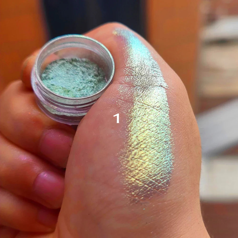 Rynx | 1 Glass Chameleon Nail Flakes Irregular Aluminum Foil UV Gel Polish Nail Sequins Paillettes Manicure Art Decoration Glitter Powder