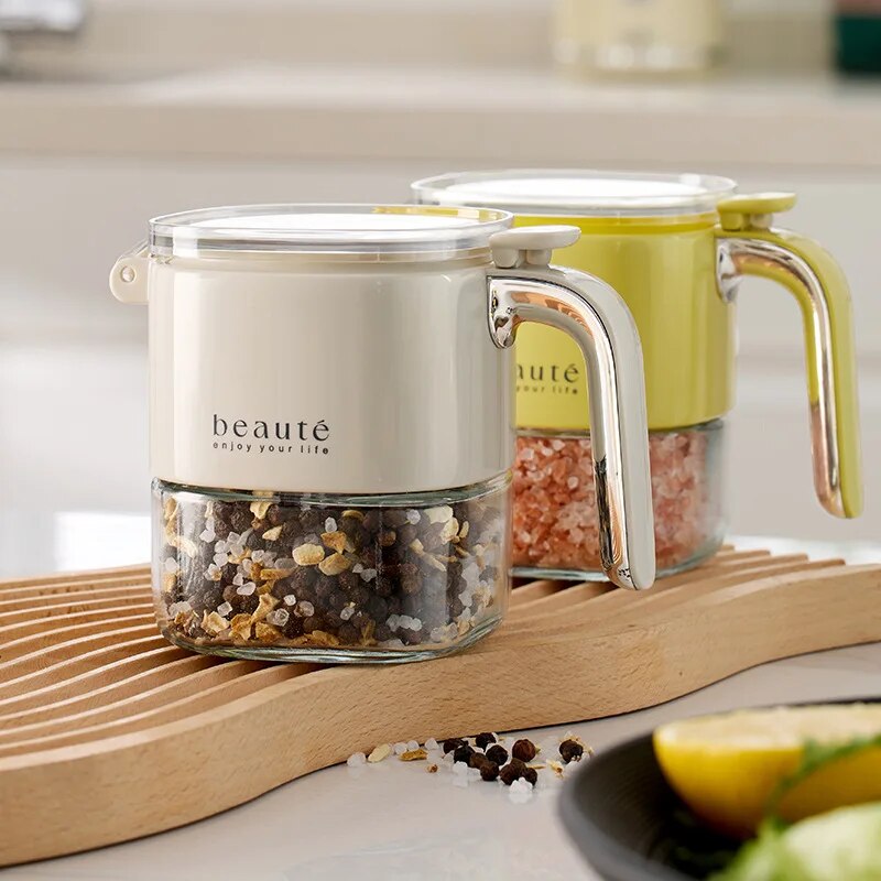 Lisslune | Square Glass Seasoning Dispenser Bottle