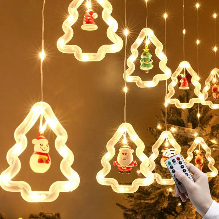 Rynx | Christmas Wish Ball LED Fairy Curtain Light String Wedding Holiday Garland Lamp for Home Room Party Decoration Christmas
