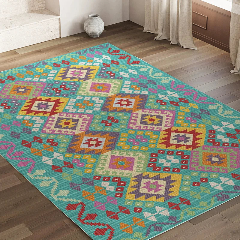 Rynx | Ethnic Style Living Room Sofa Decorative Rugs Retro American Bedroom Area Rug Persian Soft Wardrobe Balcony Rug Carpet