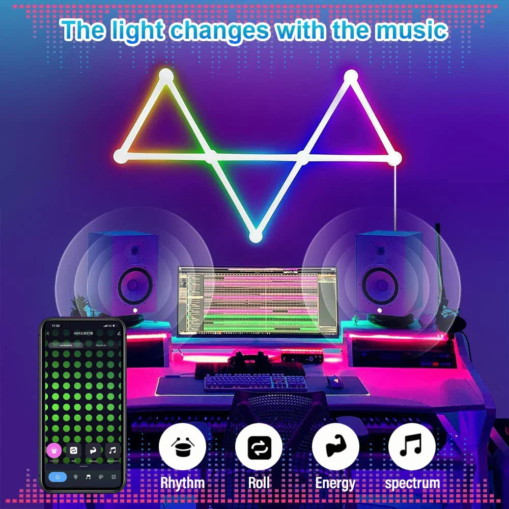 Lisslune | Smart Mosaic DIY Ambient Intelligent App Control Wall Lamp