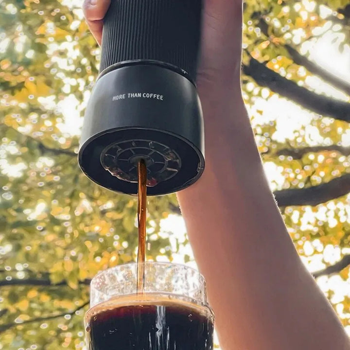 Lisslune | Portable Coffee Machine 18 Bar, Hand Pressure Operation, ZZUOM CM101, Compact Extraction for Outdoor Camping Travel Use