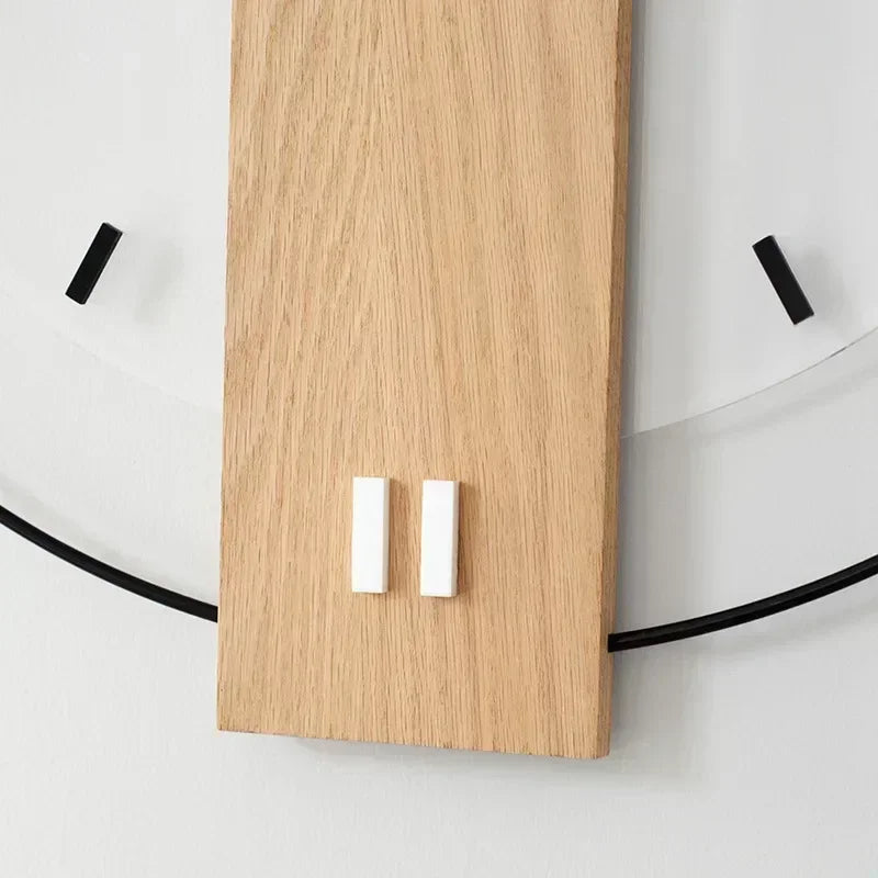 Lisslune | SilentOak – Minimalist Wooden Wall Clock with Silent Movement
