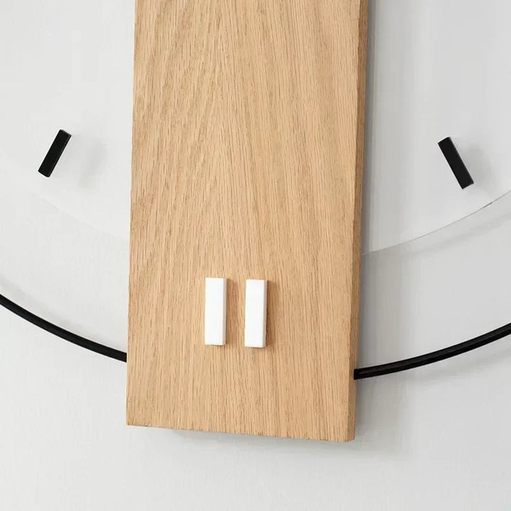 Lisslune | SilentOak – Minimalist Wooden Wall Clock with Silent Movement