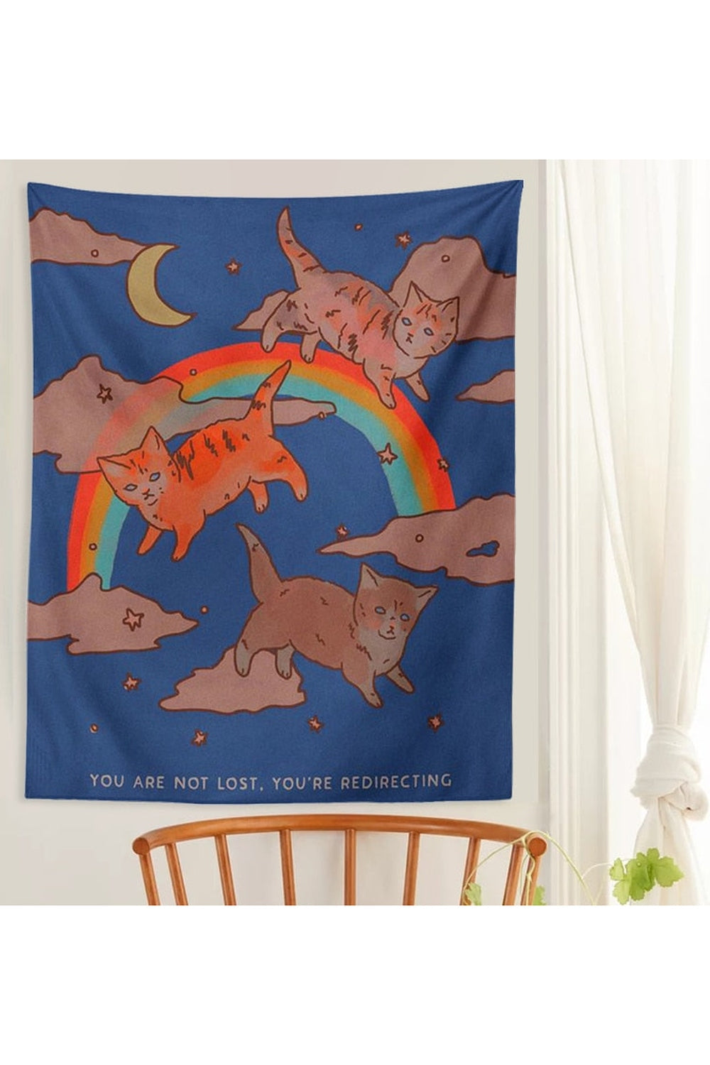 Lisslune | Cat Dreamy Wall Tapestry