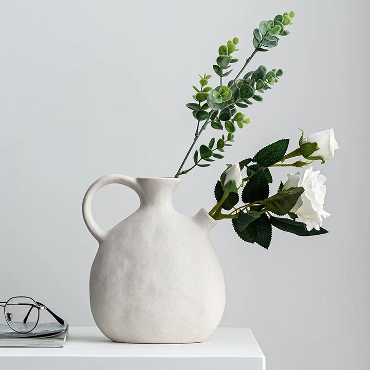 Lisslune | GlossyCharm - Textured ceramic vase