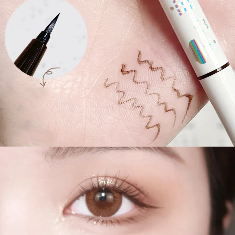 Rynx | Ultra-fine liquid eyeliner pen waterproof long-lasting blue red sweat-proof quick-drying matte eyeliner pen eye makeup cosmetics
