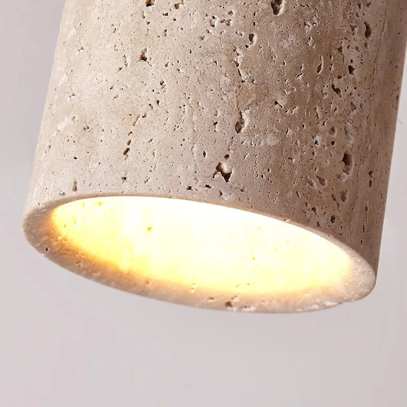 Lisslune | LysSten – Built-in travertine chandelier for hallways and staircases