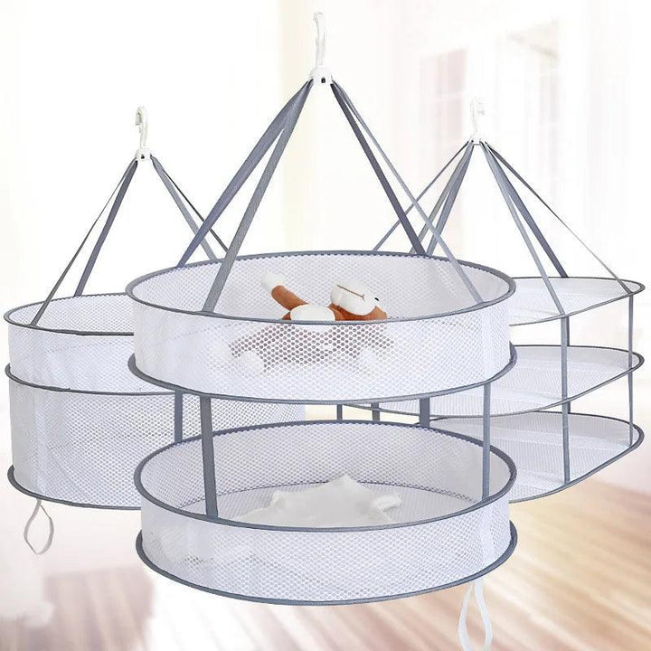 Lisslune | Honeycomb safe portable dress racks with smart mesh organizer