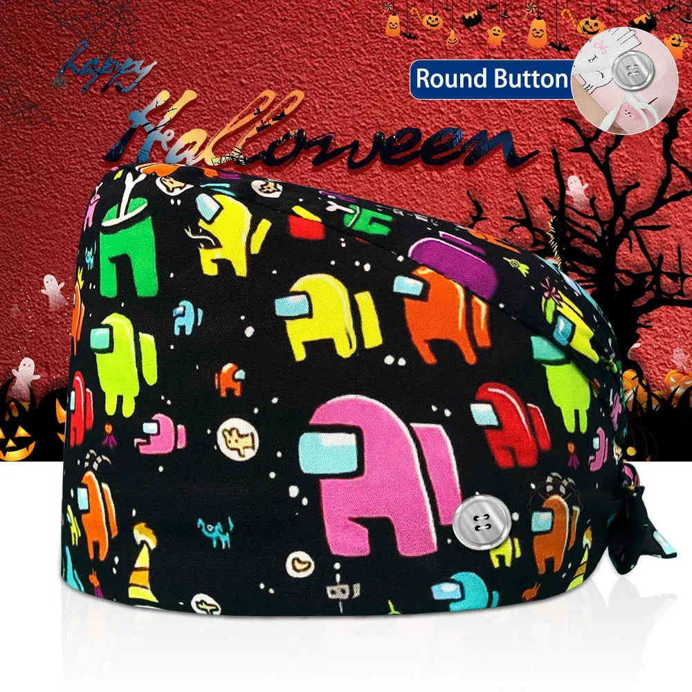 Lisslune | Surgical Skull Print Apron with Adjustable Design and Button