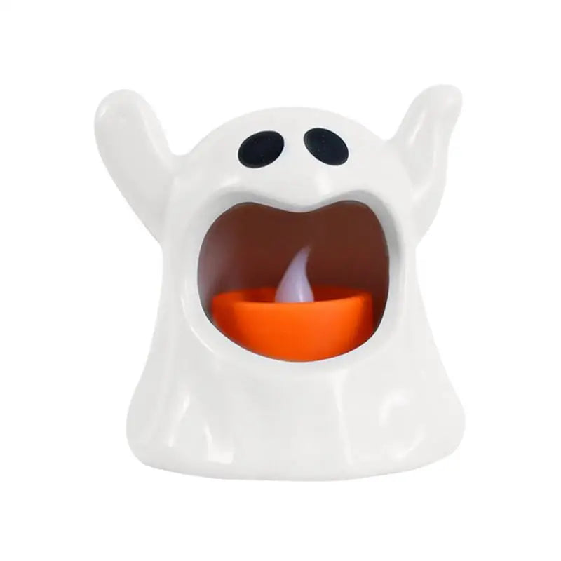 Rynx | Halloween Ghost Lamp with LED Flameless Candles Decorative Halloween Party Ghost Horror Atmosphere Props Deco