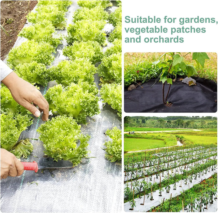 Lisslune | Weed mat roll – Robust and breathable for garden and plant care