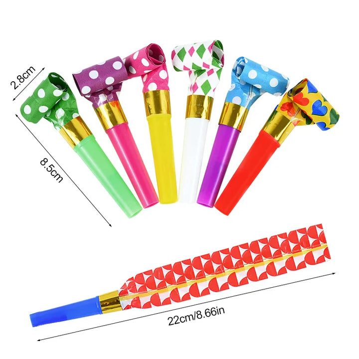 Rynx 20/50pcs Party Blowers Children Birthday Party Gifts Cheer Props Pinata Filling Wedding Gift Christmas New Year Noisemakers