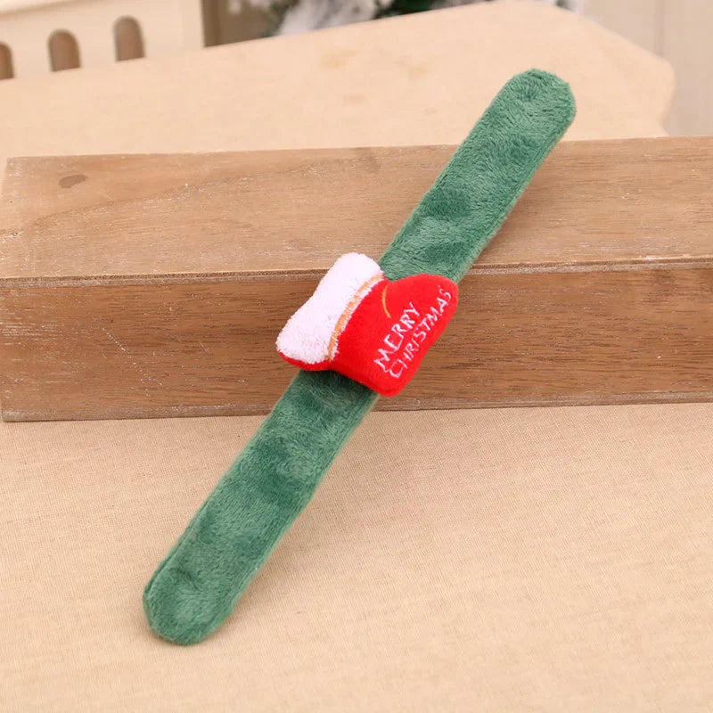 Rynx | 1PC LED Christmas Slap Circle Bracelet Clap Circle Older Santa Elk Adult Children Christmas Gifts Christmas Decorations