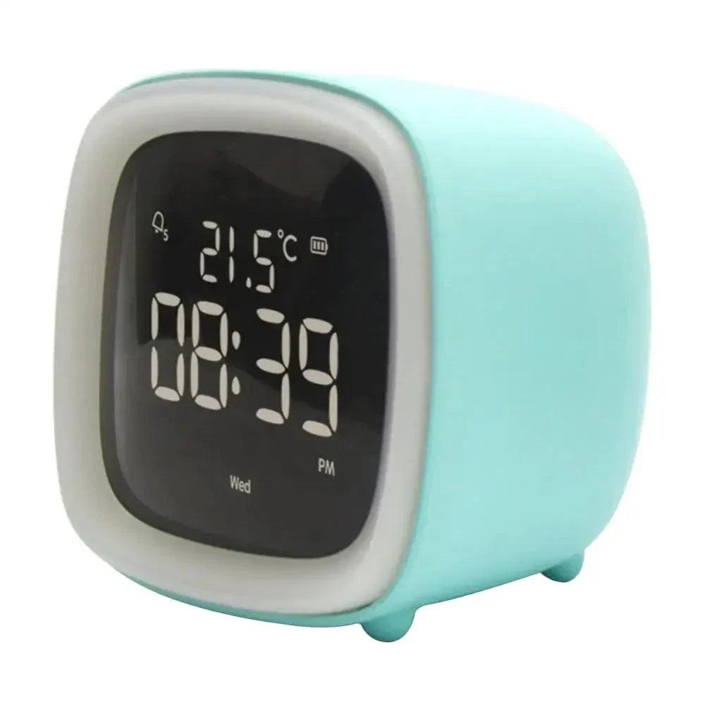 Lisslune | Cartoon Bunny LED Alarm Clock with Night Light – Rechargeable, Cute Digital Display for Kids & Bedrooms