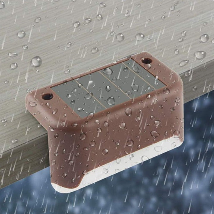 Lisslune | Solar Step Light - Waterproof LED Outdoor Lighting for Pathways, Decks, and Stairs - Solar Powered Garden Illumination