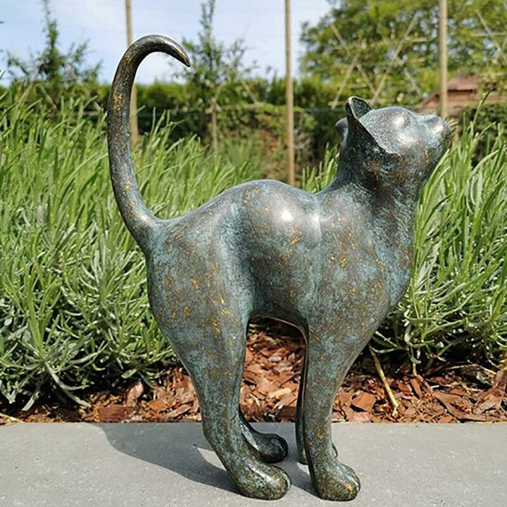 Lisslune | Enchanting Garden Cat Statues - Purr-fect Resin Decoration