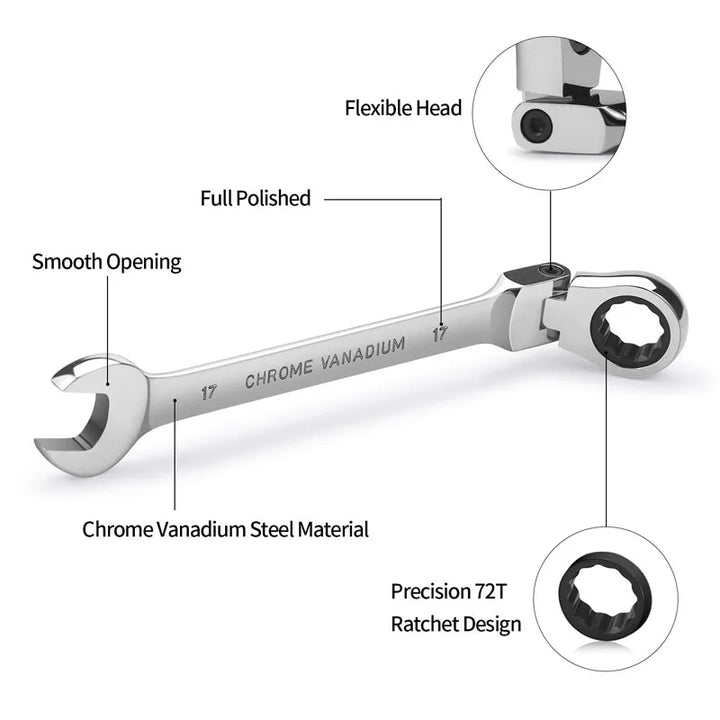 Lisslune | Flexible Ratchet Wrench