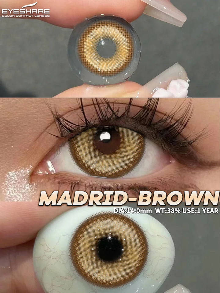 Rynx | 1 Pair Colored Contact Lenses Purple Eye Lenses Yearly Cosplay Red Lenses Cosmetic Contact Halloween Gentle Makeup Pupils