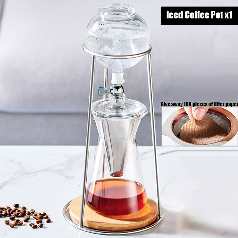 Lisslune | Vintage Art Brew Glass Reusable Drip Coffee Pot