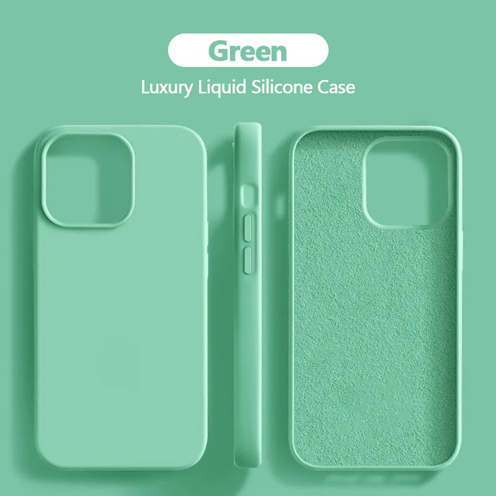 Lisslune | Liquid silicone case shockproof for iPhone 15 14 13