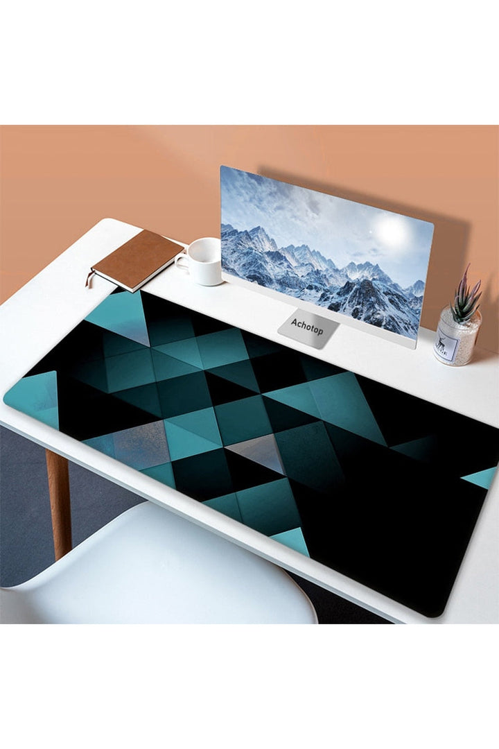Lisslune | White Art Mouse Pad Desk Mat