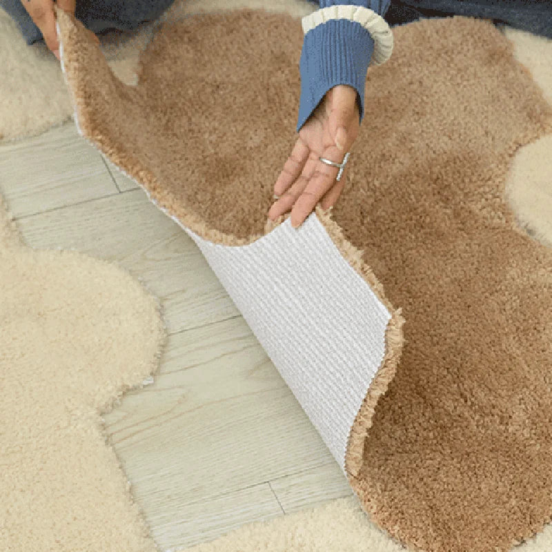 Rynx | Tufting Puzzle Bedroom Rug Soft Fluffy Rug Bath Mat Doormat Funny Kids Room Bedroom Mat Doormat Aesthetic Home Decor