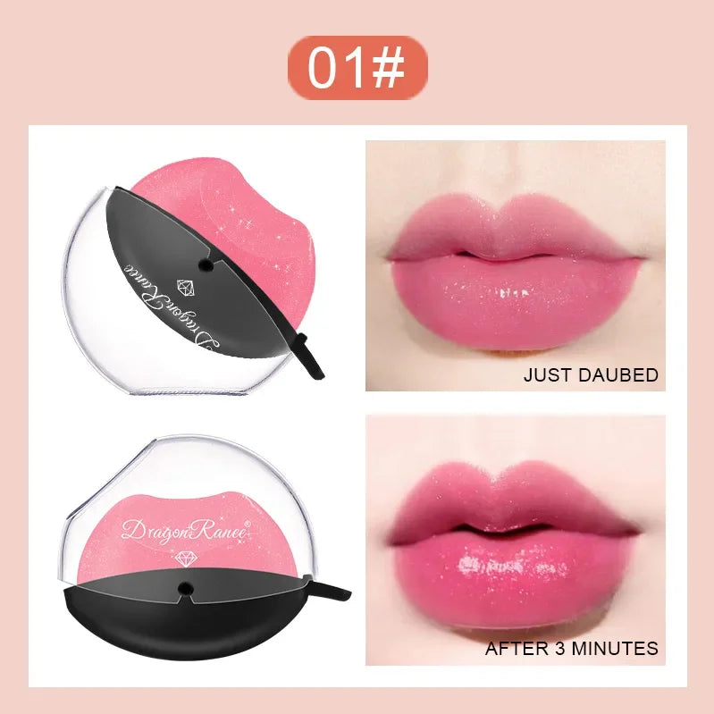 Rynx | Lazy Lipstick Pearl Light Temperature Color Changing Lip Shape Lipstick Velvet Moisturizing Lip Gloss Waterproof Non-Sticky Cup