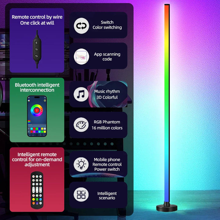 Lisslune | Smart RGB LED Floor Lamp