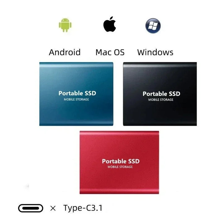 Lisslune | SpeedPro SSD 2TB High Speed Storage with USB-C 3.1