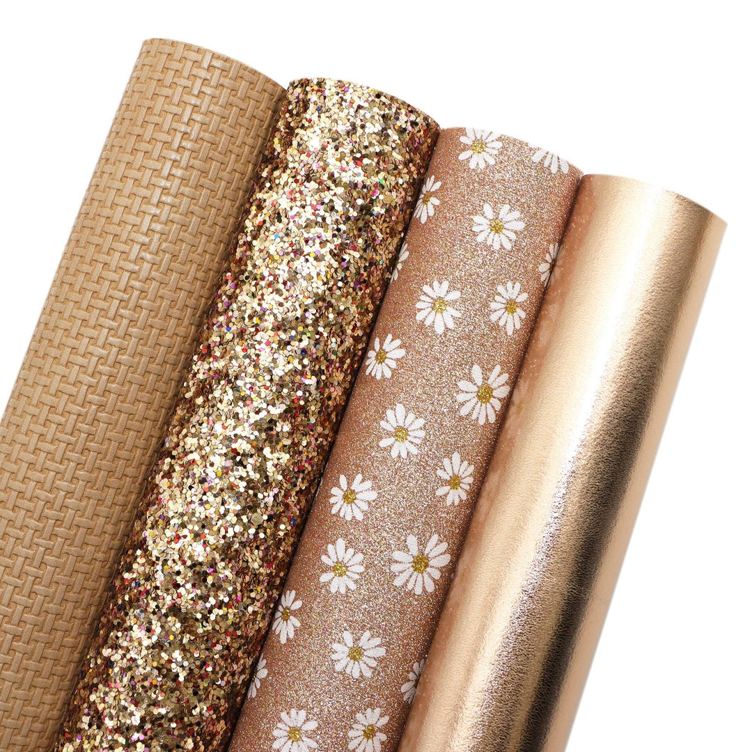 Lisslune | Glamorous Synthetic Leather DIY Craft Kit: Sparkle & Shine Bundle