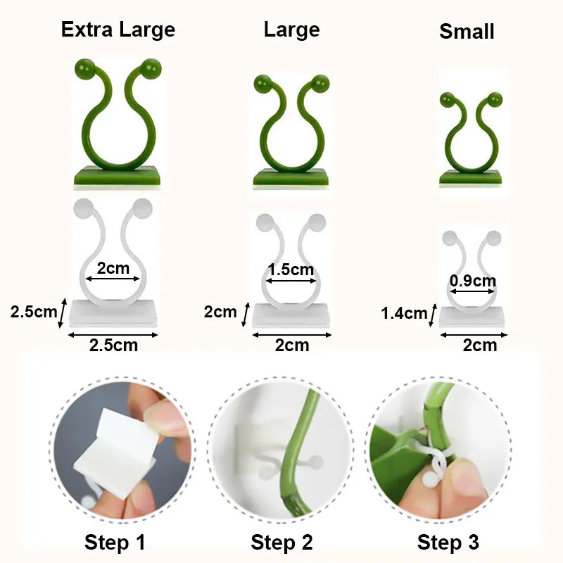 Lisslune | Self-Adhesive Plant Holder Mini Wall Clips