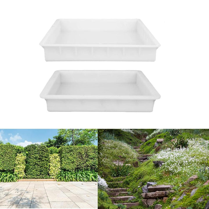 Lisslune | DIY Plastic Tile Mold for Garden Paths - Heavy Cement Stepping Stone Maker