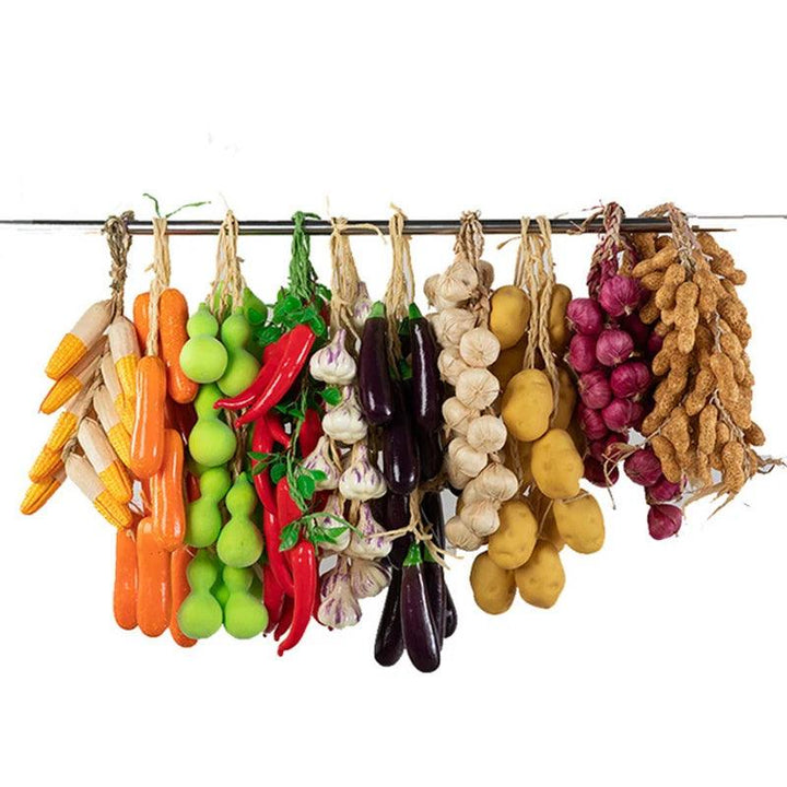 Lisslune | Realistic Hanging Foam Fruit and Seafood Decoration for Home and Event Enhancement