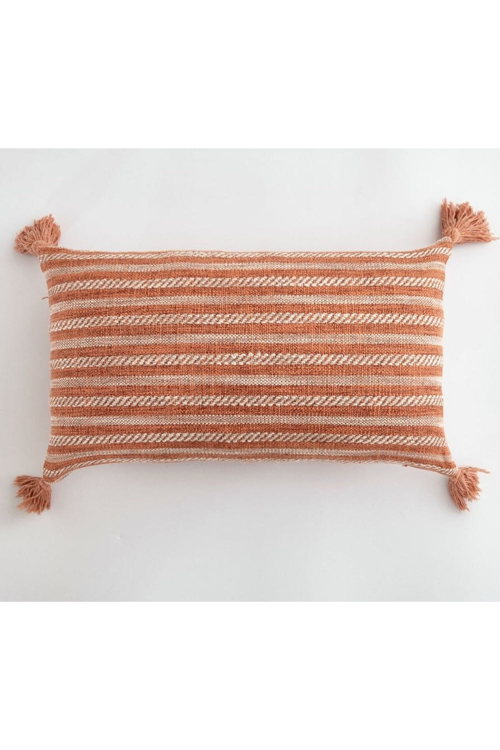 Lisslune | White Tassel Cushion Cover
