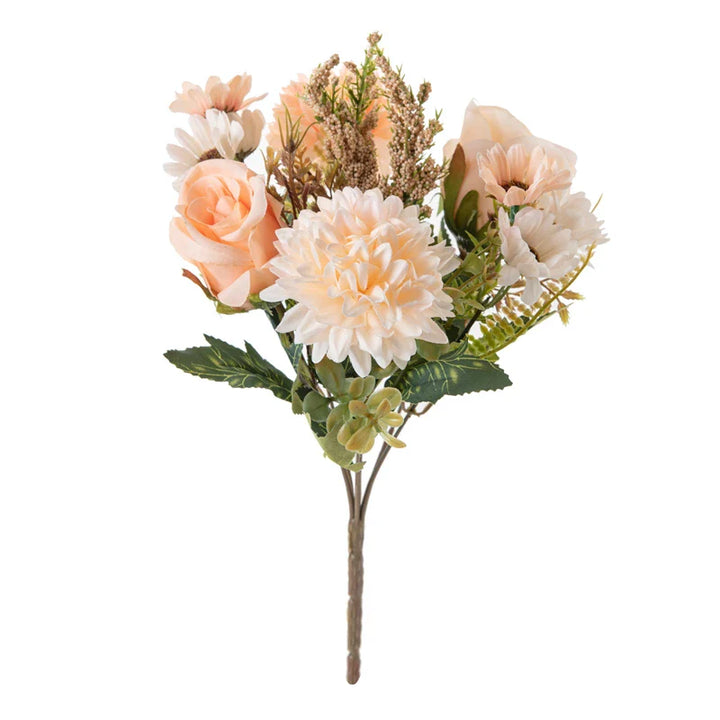 Rynx | 1PC Artificial Flowers Cheap New Year's Decoration Wedding Garden Peony Arch Christmas Home Artificial Silk Rose Hydrangea Vase for
